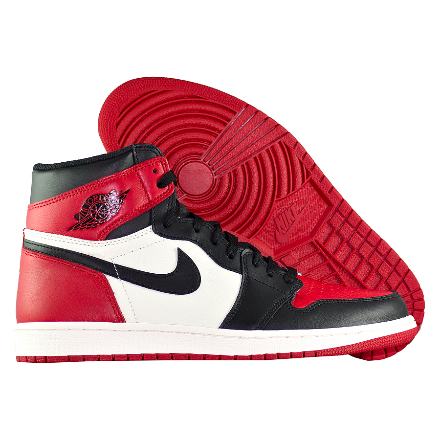 jordan 1 retro high red bred toe